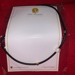 Pearl Chocker Necklace and Bracelet